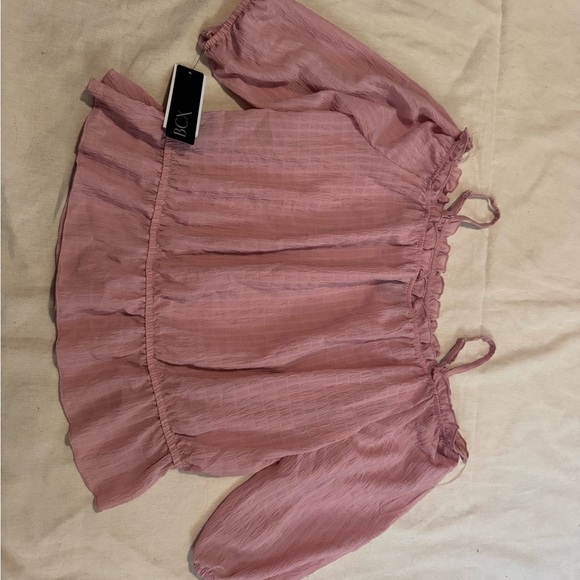 BCX Women's Dusty Pink Off-Shoulder Blouse - Picture 8 of 9